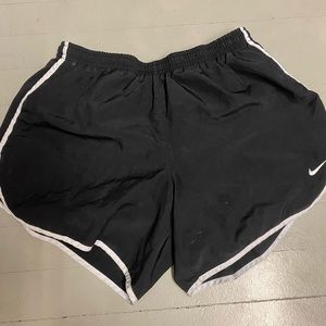 Girls XL Nike black and white shorts